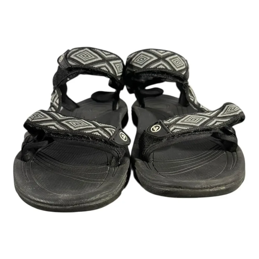 Atika Men’s Outdoor Hiking Sport Sandals Black Pattern AM1 Size 8 (EU 40)